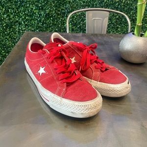 Converse One Star Pro Cons Red